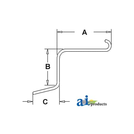 A & I Products RAKE TOOTH-LH, 6.7MM 23" x15" x3" A-96T1A